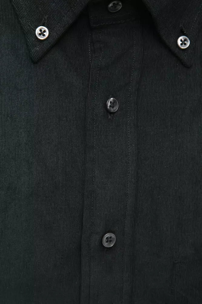 Robert Friedman Black Cotton Shirt for Men