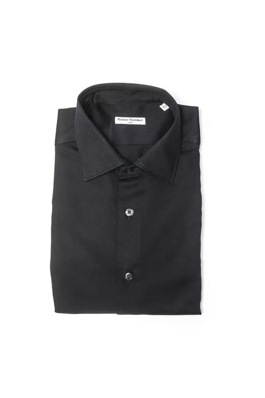 Robert Friedman Black Cotton Shirt for Men