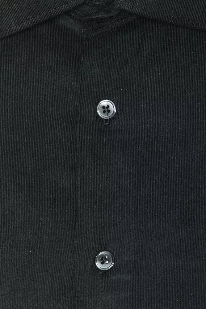 Robert Friedman Black Cotton Shirt for Men