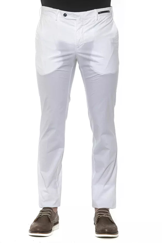 PT Torino White men's cotton trousers