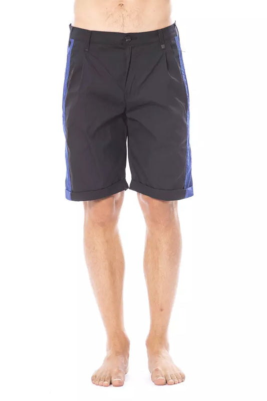 Verri Black Cotton Shorts for Men