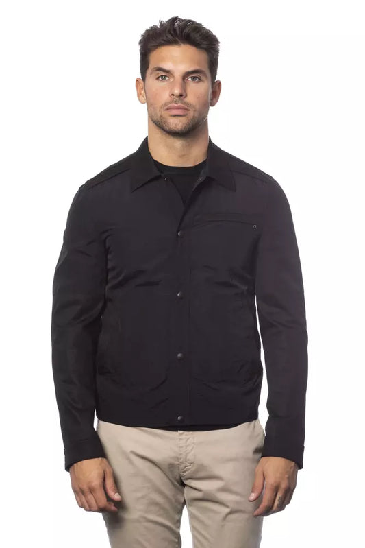 Verri Black Cotton Miesten Bomber-takki