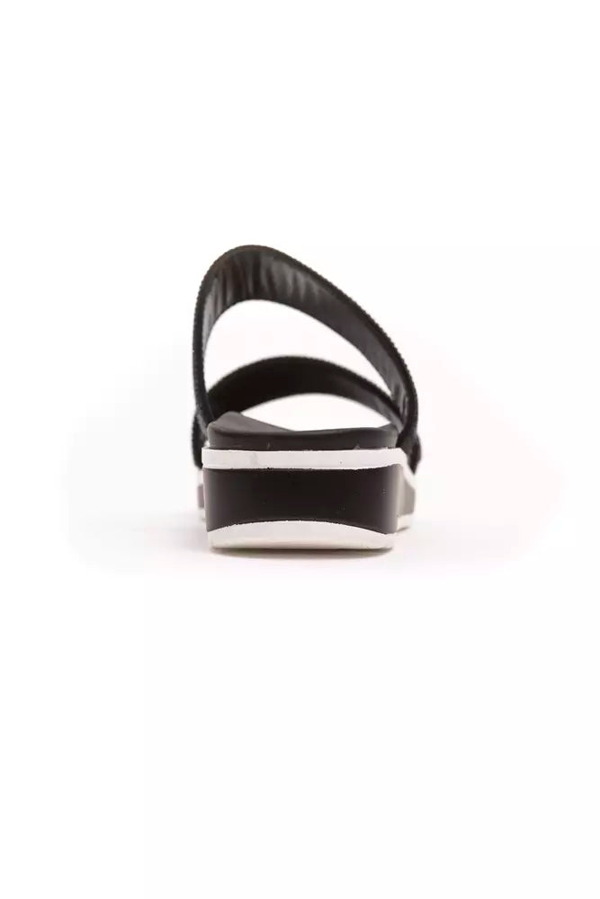 Péché Originel Black Textile Women's Sandal