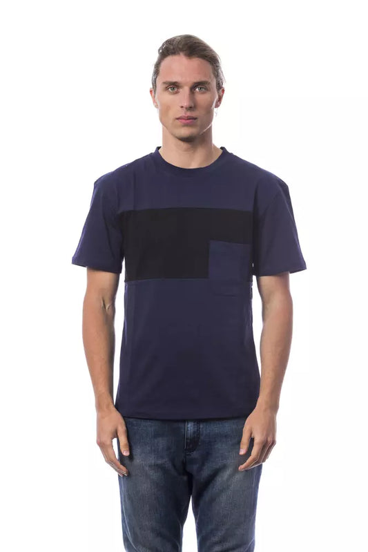 Verri Blau Baumwolle Männer T-Shirt