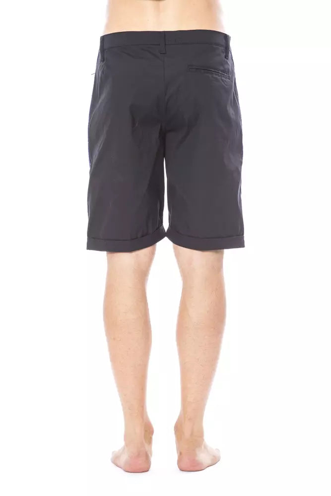 Verri Black Cotton Shorts for Men