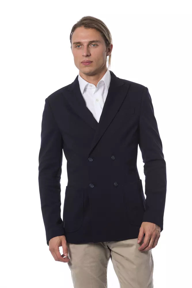 Verri Blauer Viskose-Blazer für Männer