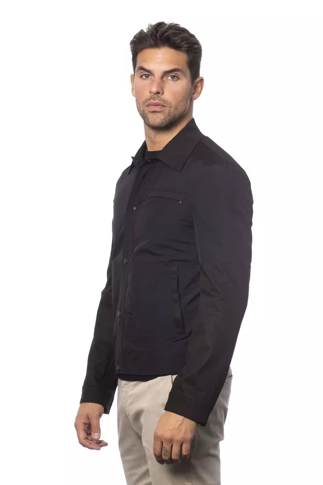 Verri Black Cotton Miesten Bomber-takki