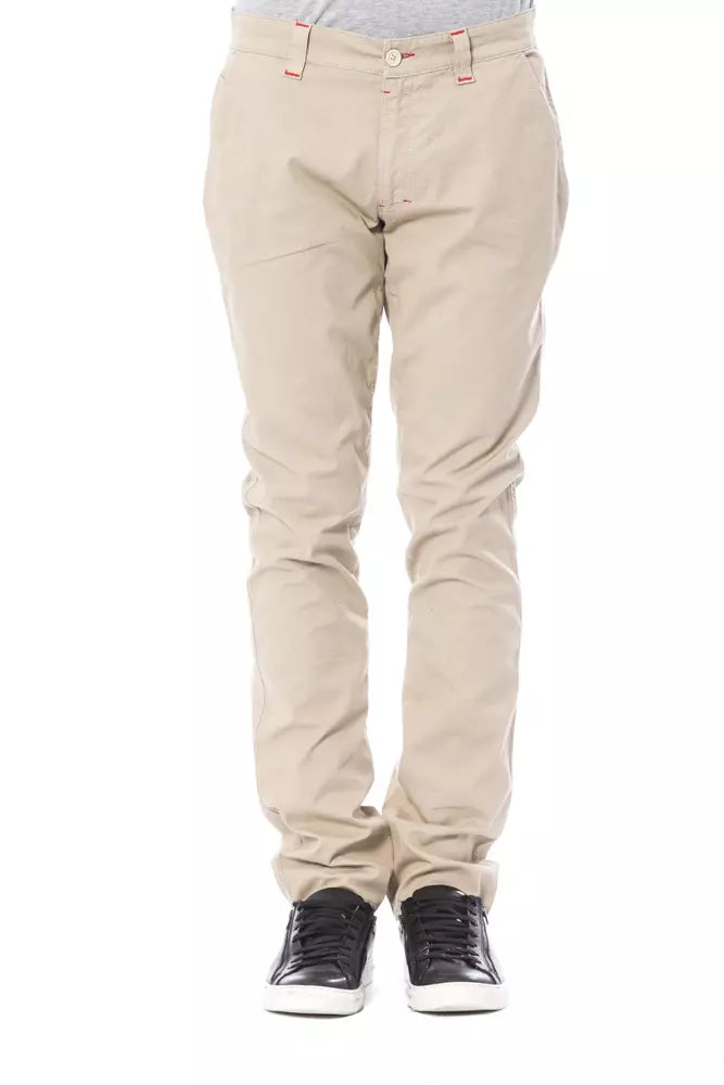 Verri Beige Cotton Men's Chino Pants