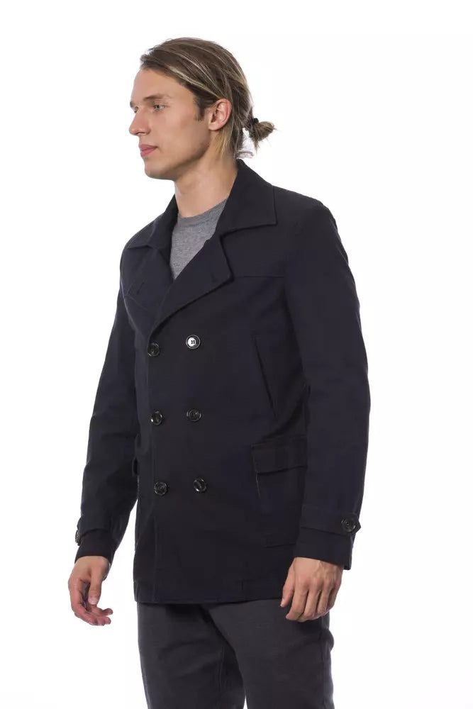 Verri Eleganter doppelreihiger blauer Blazer