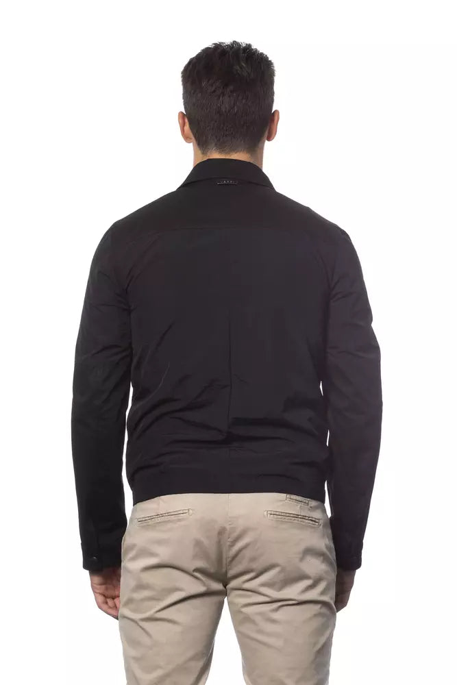 Verri Black Cotton Miesten Bomber-takki