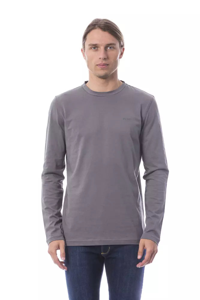 Verri Gray Cotton Men's T-Shirt