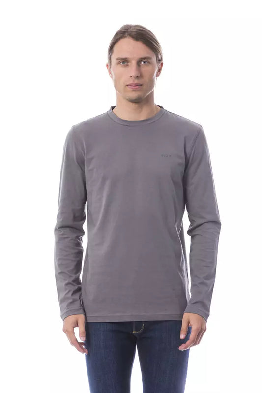 Verri Grey Cotton Miesten T-paita