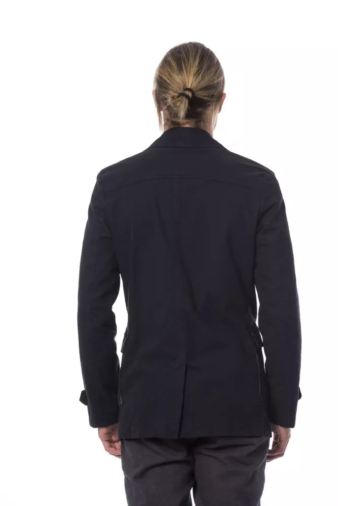 Verri Eleganter doppelreihiger blauer Blazer