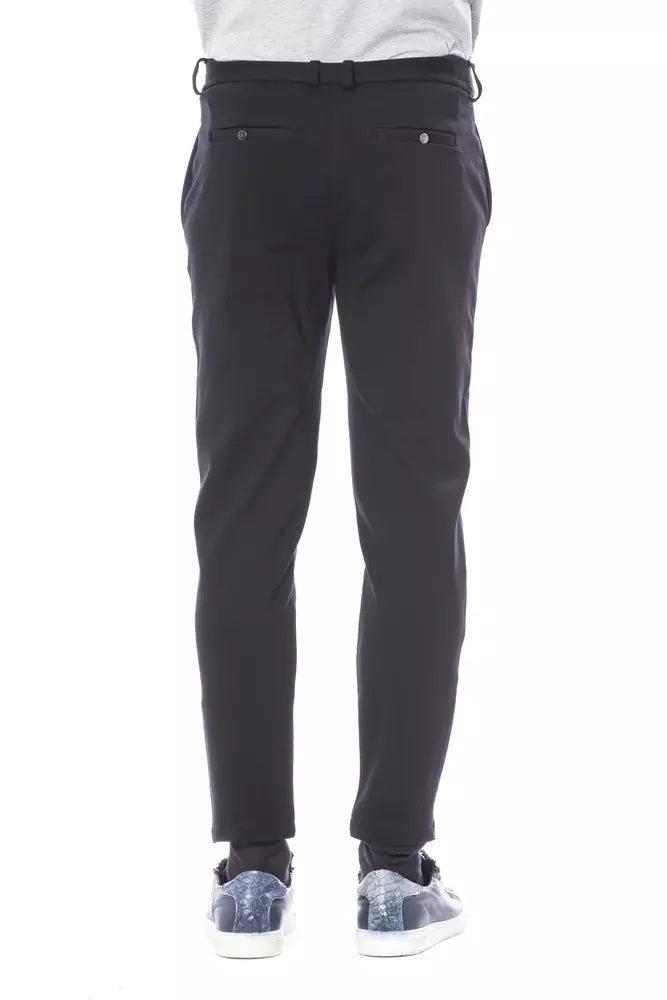 Verri Blue Viscose Men's Trousers