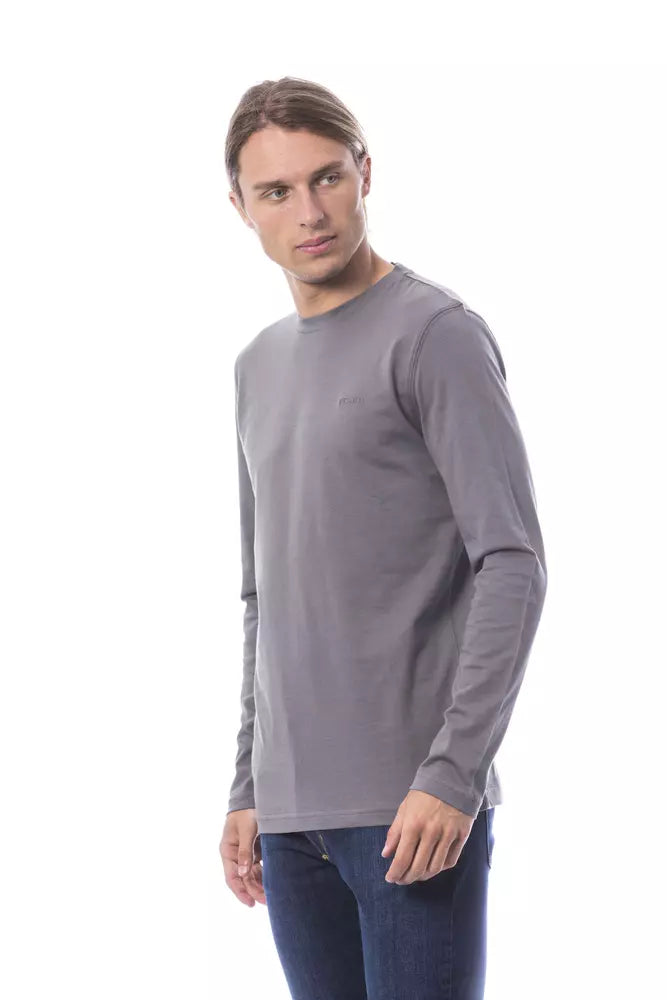 Verri Gray Cotton Men's T-Shirt