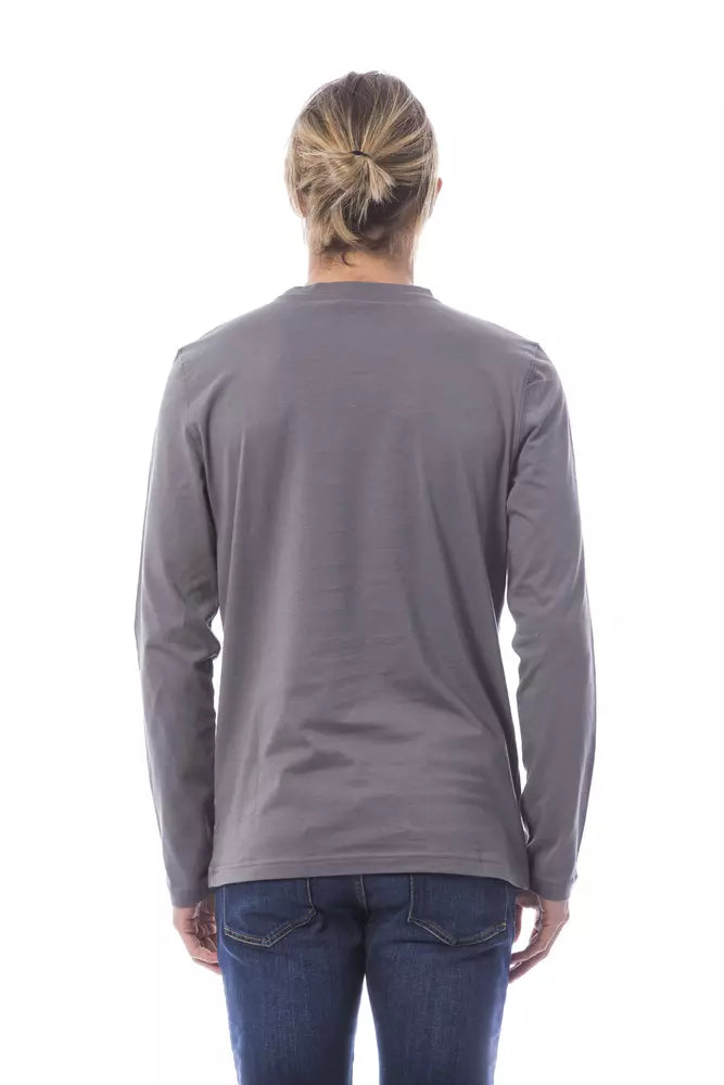 Verri Gray Cotton Men's T-Shirt