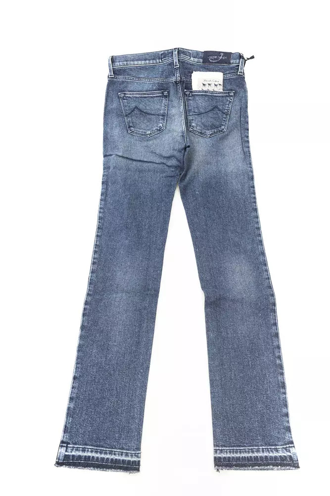 Jacob Cohen Elegant slim-fit fringed jeans