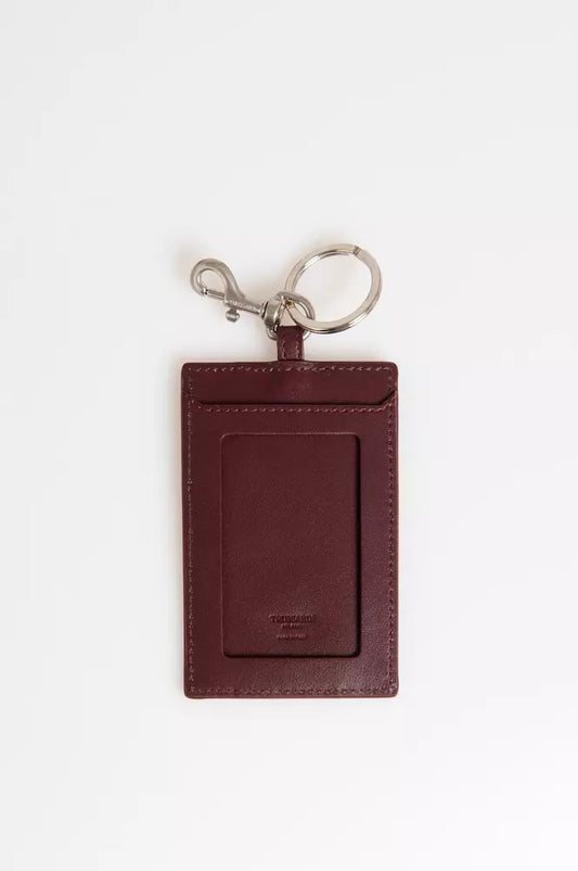 Trussardi Brown Leather Men's Keychain