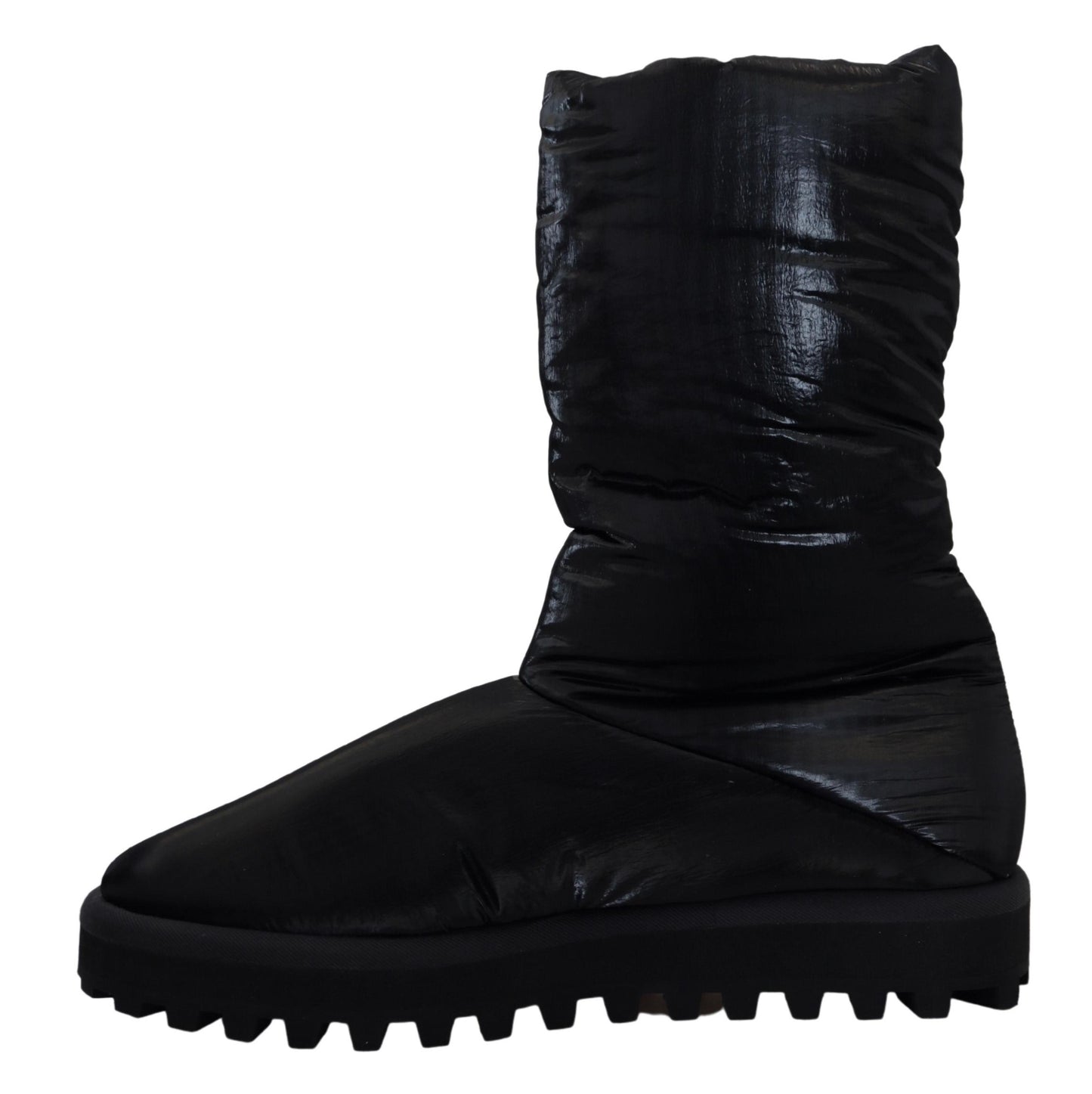 Dolce &amp; Gabbana Elegant mid-calf boots in black polyester