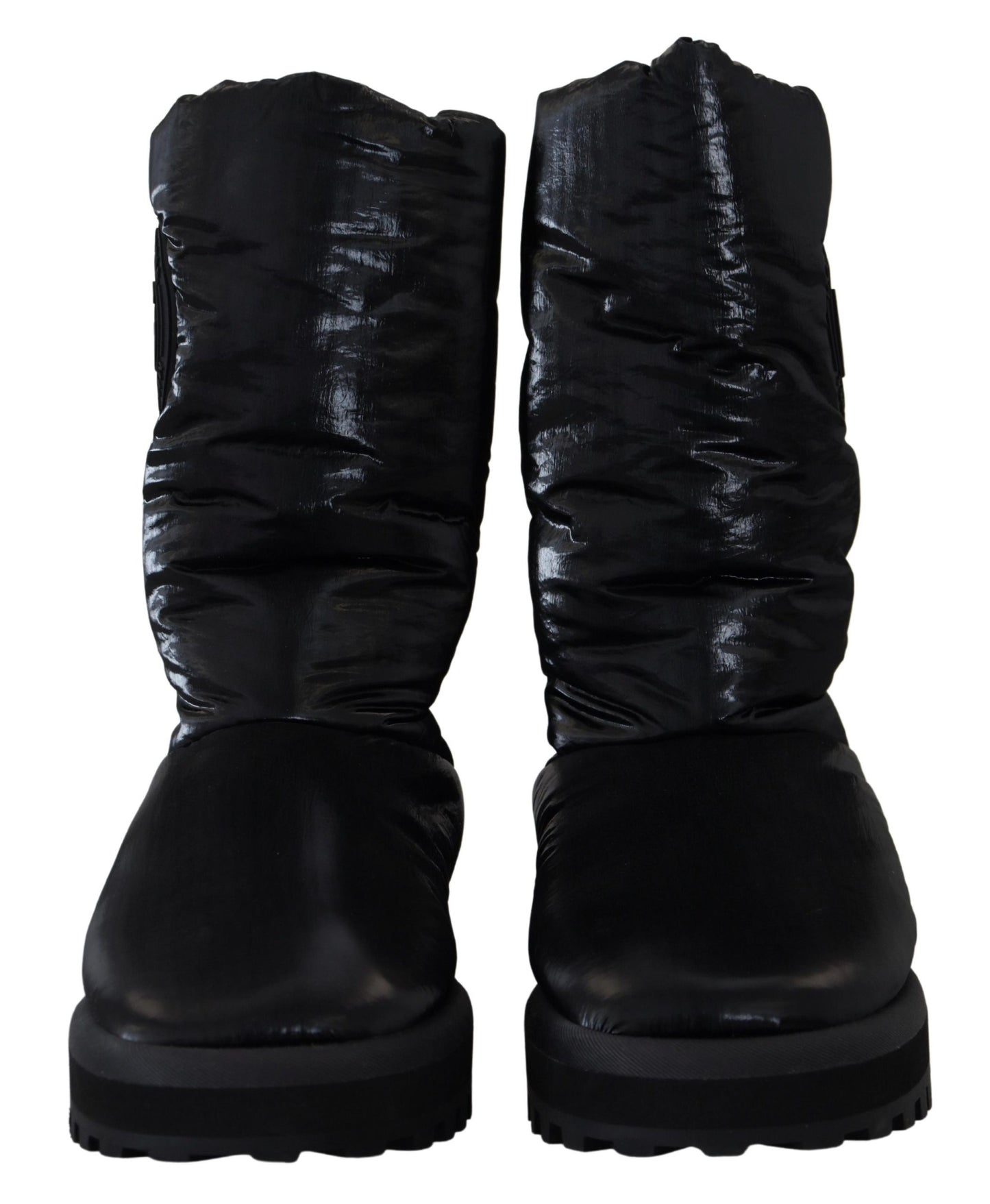 Dolce &amp; Gabbana Elegant mid-calf boots in black polyester