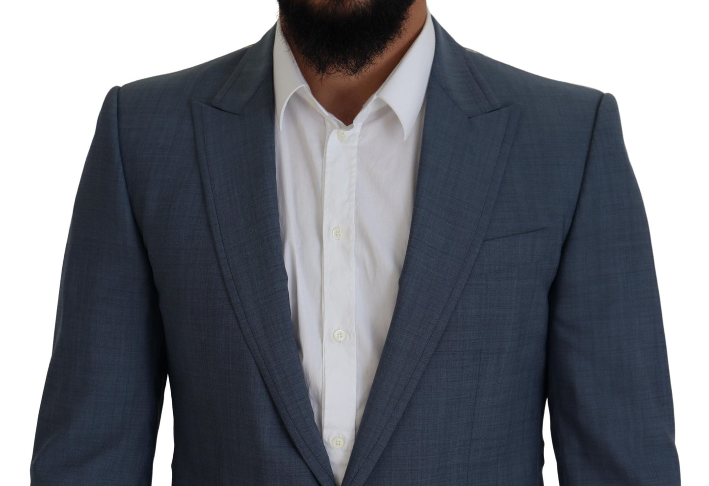 Dolce &amp; Gabbana Elegant blue single-breasted sports blazer