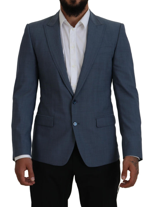 Dolce & Gabbana Eleganter blauer einreihiger Sport-Blazer