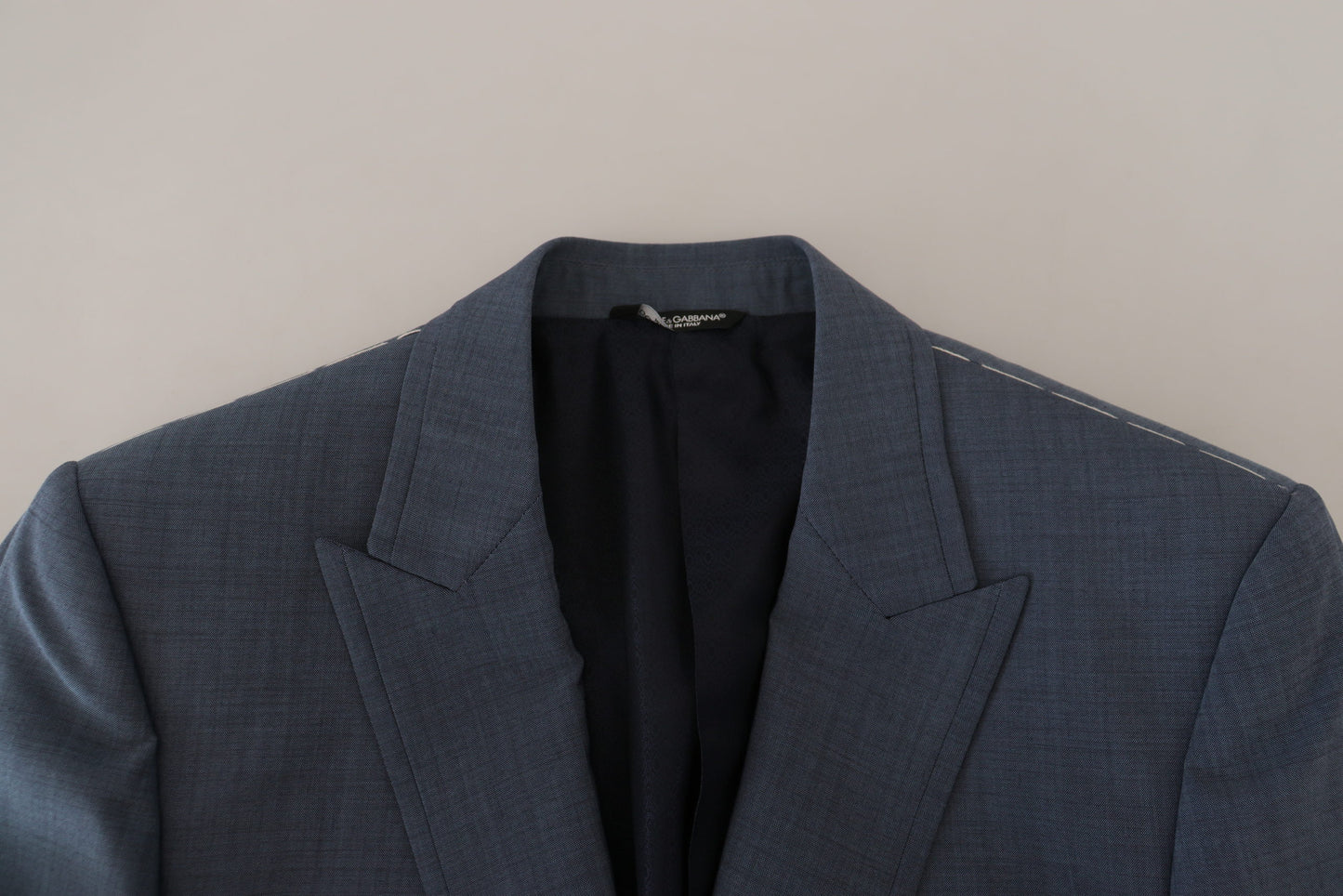 Dolce &amp; Gabbana Elegant blue single-breasted sports blazer