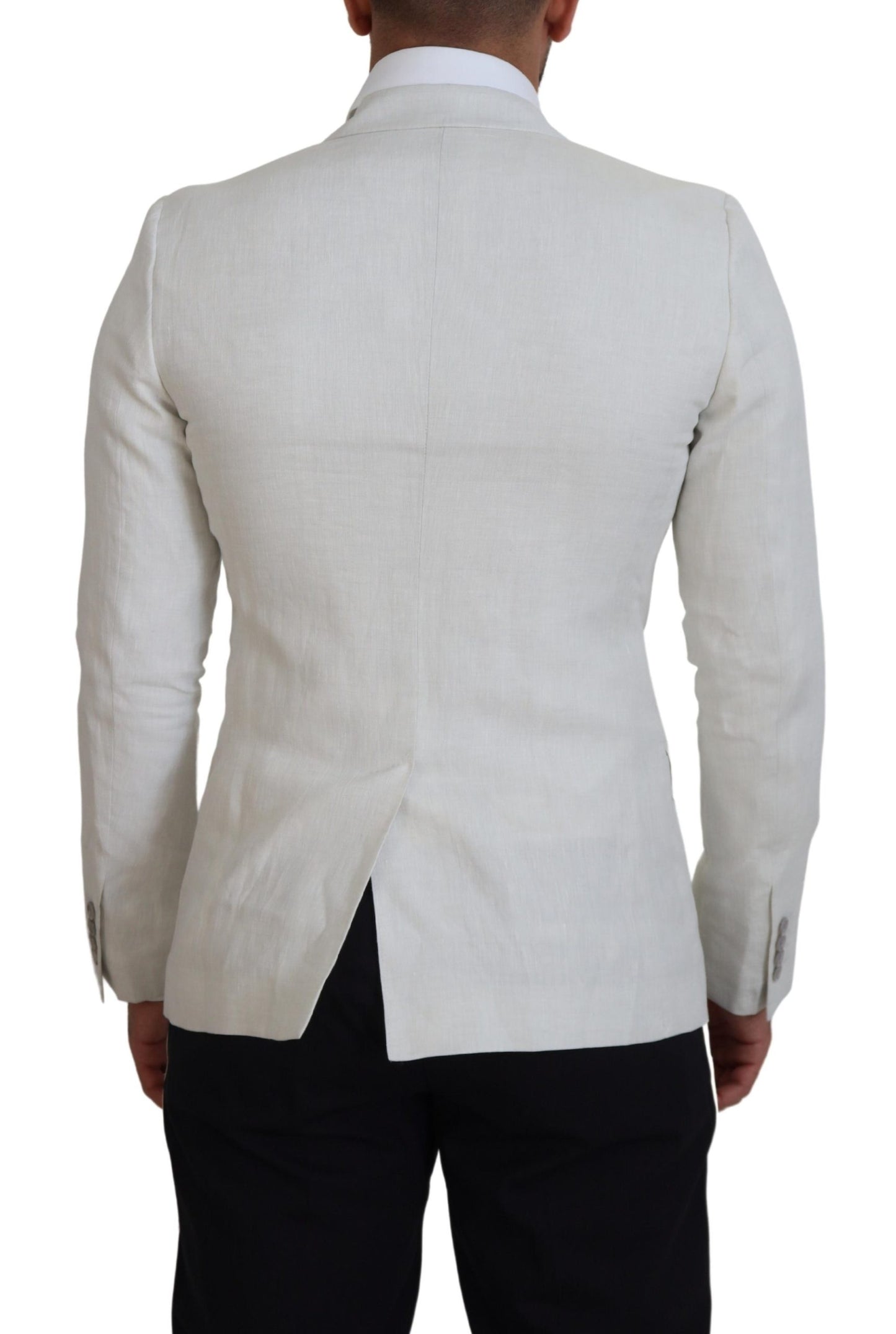 Dolce &amp; Gabbana Elegant white single-breasted Sicilia blazer