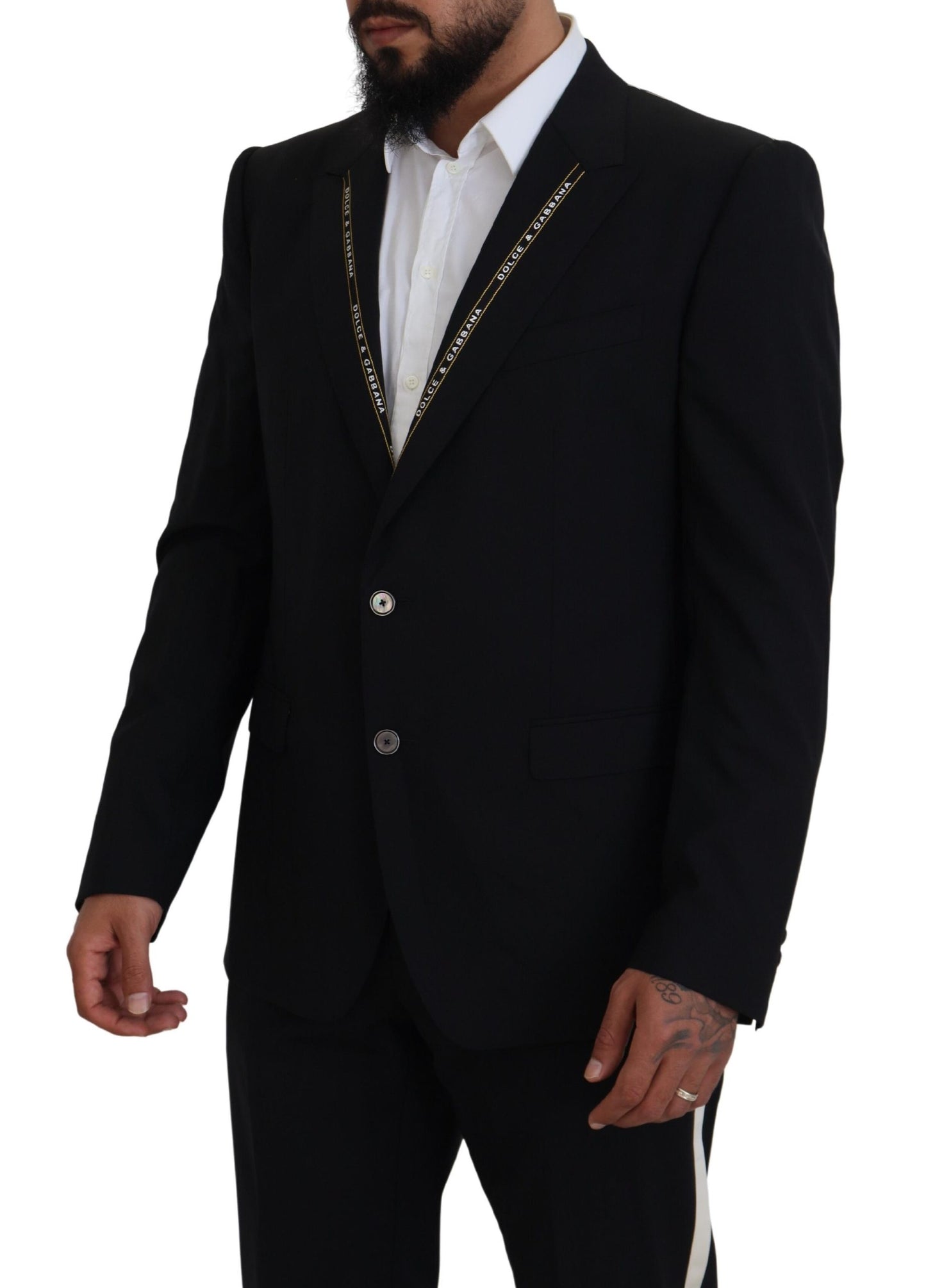 Dolce &amp; Gabbana Black Sicilian Style Single Breasted Blazer