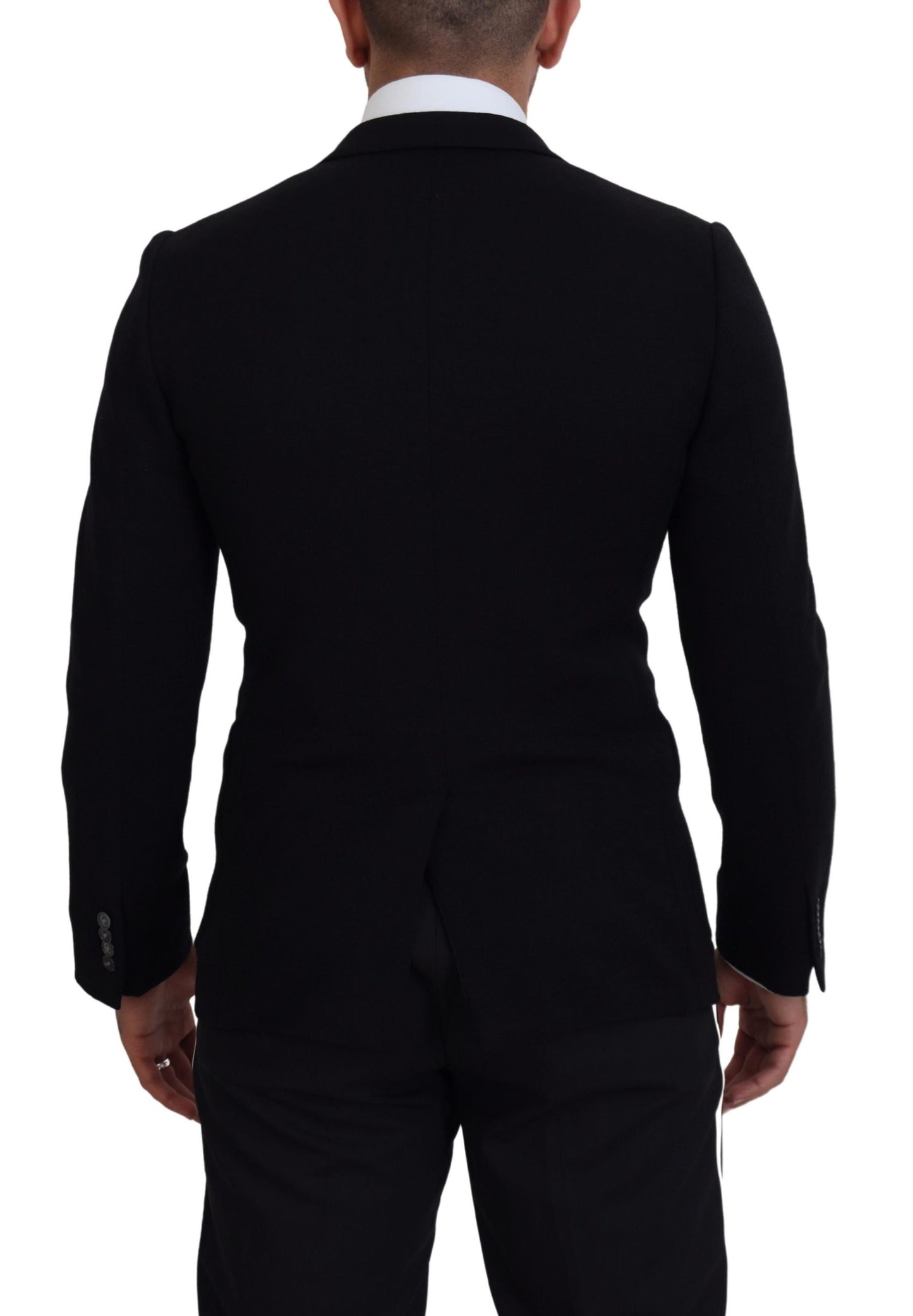 Dolce &amp; Gabbana Elegant single-breasted blazer in black wool