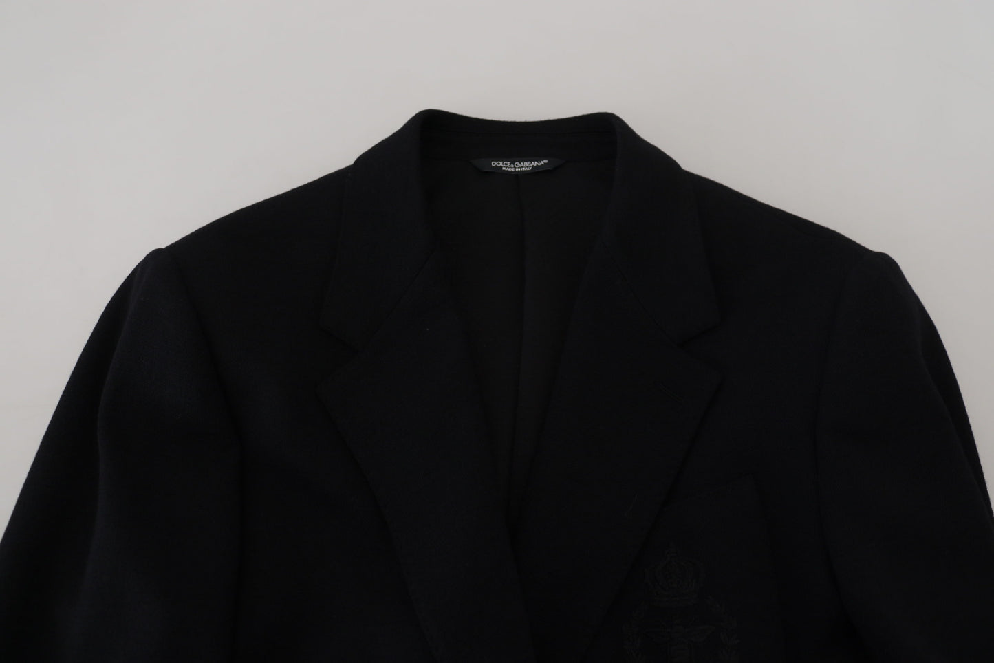 Dolce &amp; Gabbana Elegant single-breasted blazer in black wool