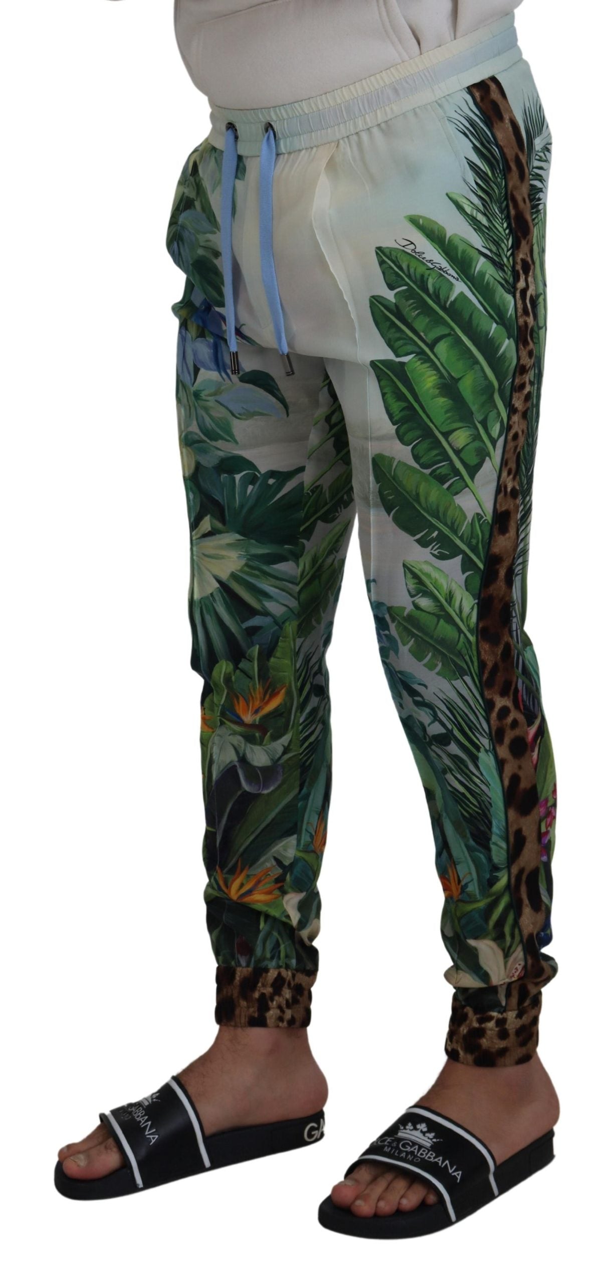 Dolce &amp; Gabbana multicolor silk statement trousers