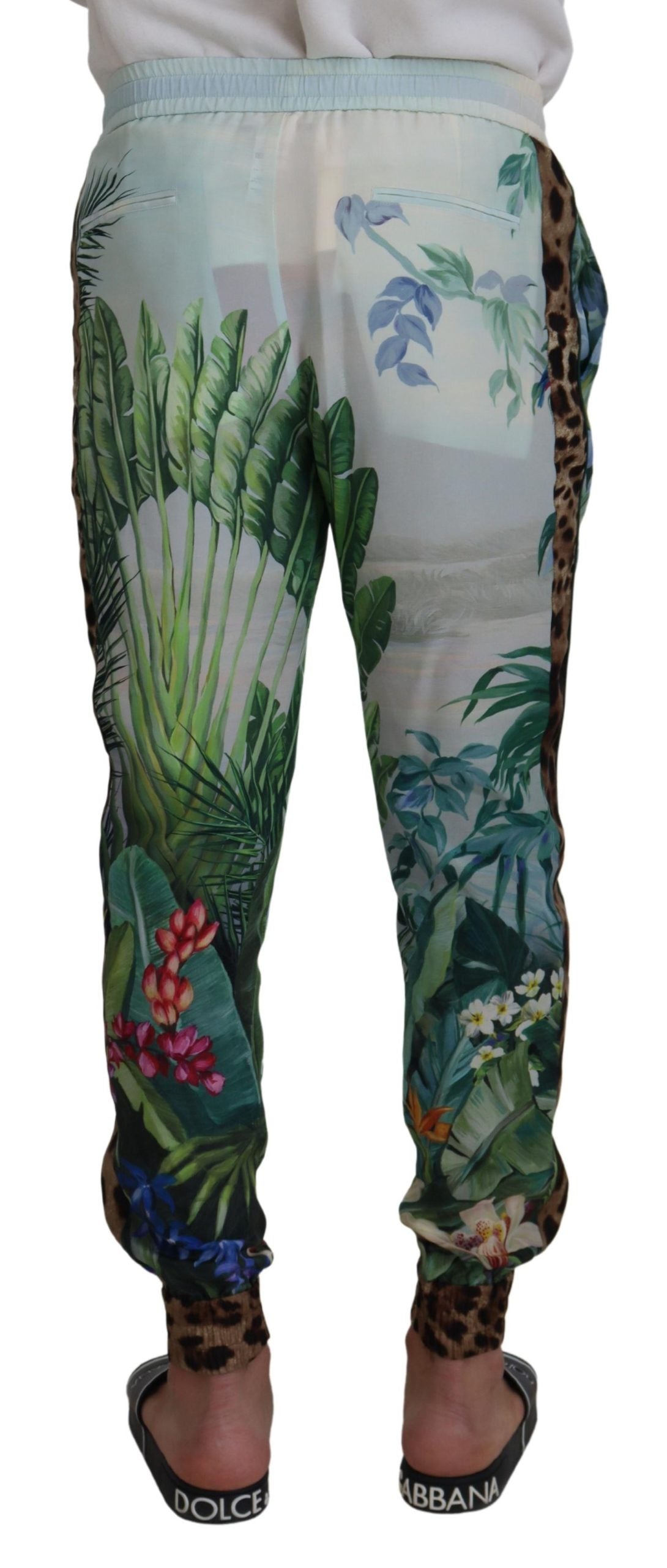 Dolce &amp; Gabbana multicolor silk statement trousers