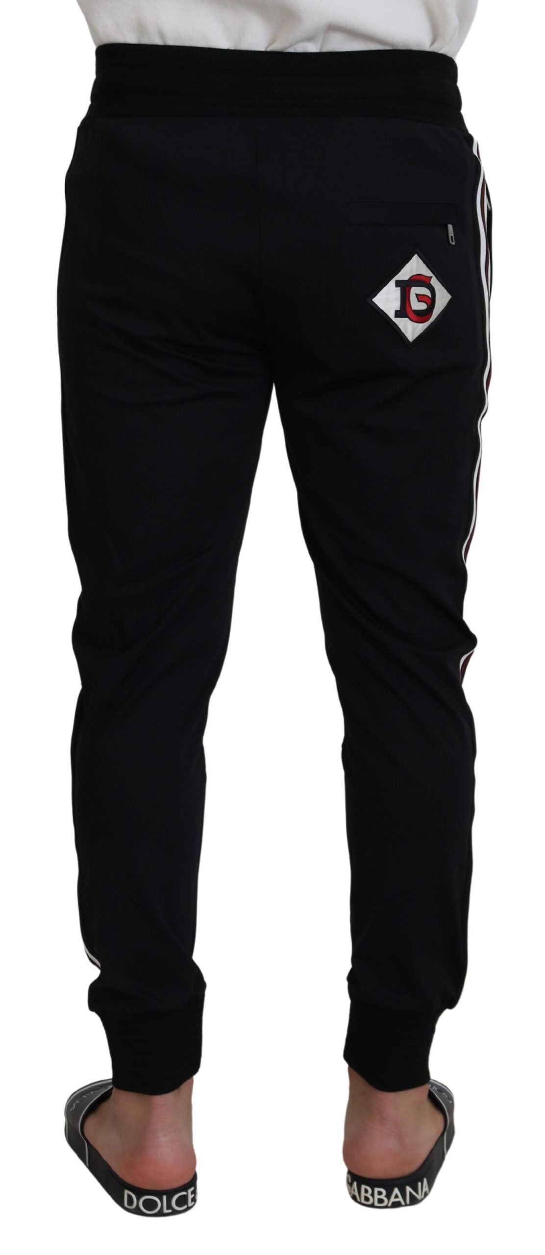 Dolce &amp; Gabbana Chic black designer cotton trousers