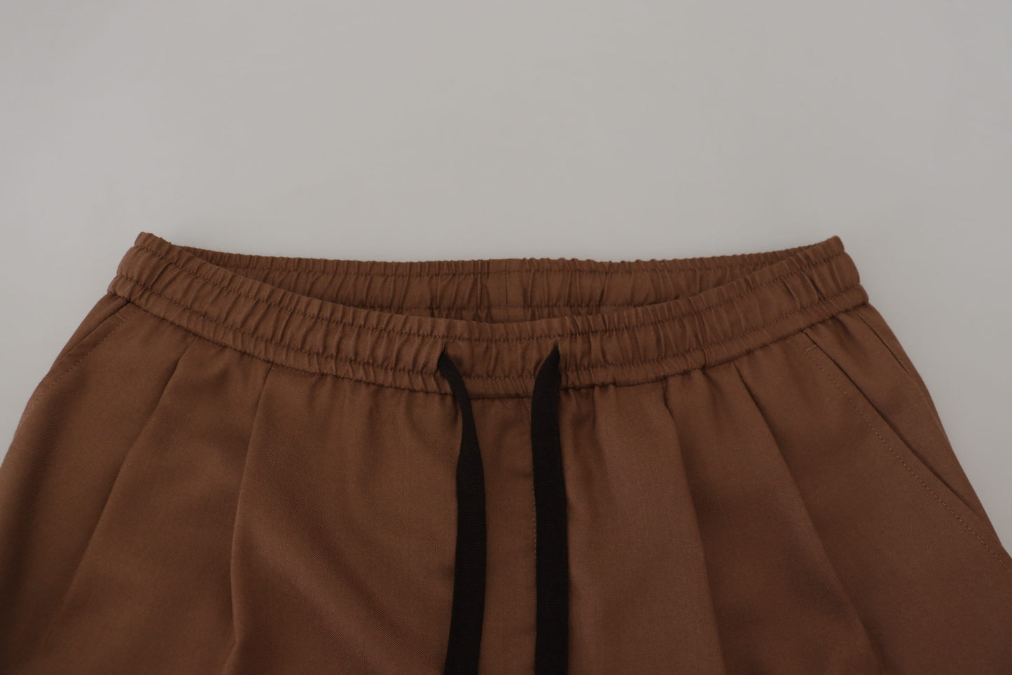 Dolce &amp; Gabbana Chic Brown Cashmere Silk Jogger Pants