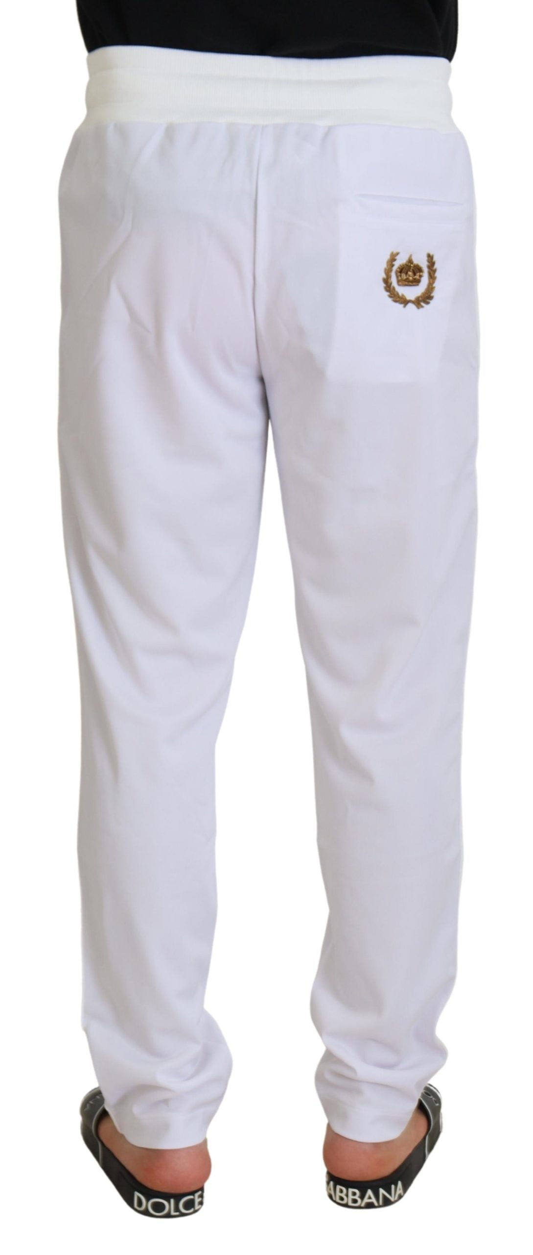 Dolce &amp; Gabbana Elegant white sweatpants for sophisticated comfort