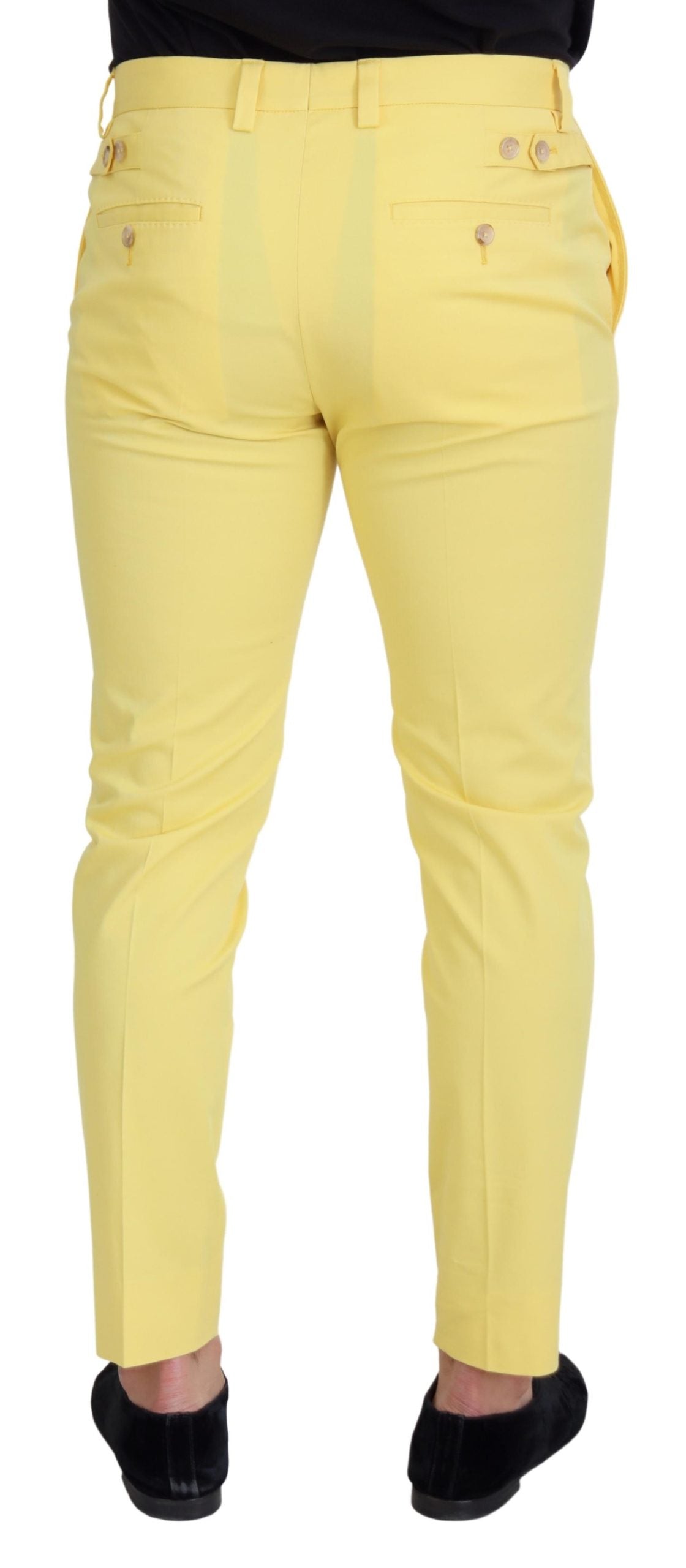 Dolce &amp; Gabbana sunny yellow cotton pants