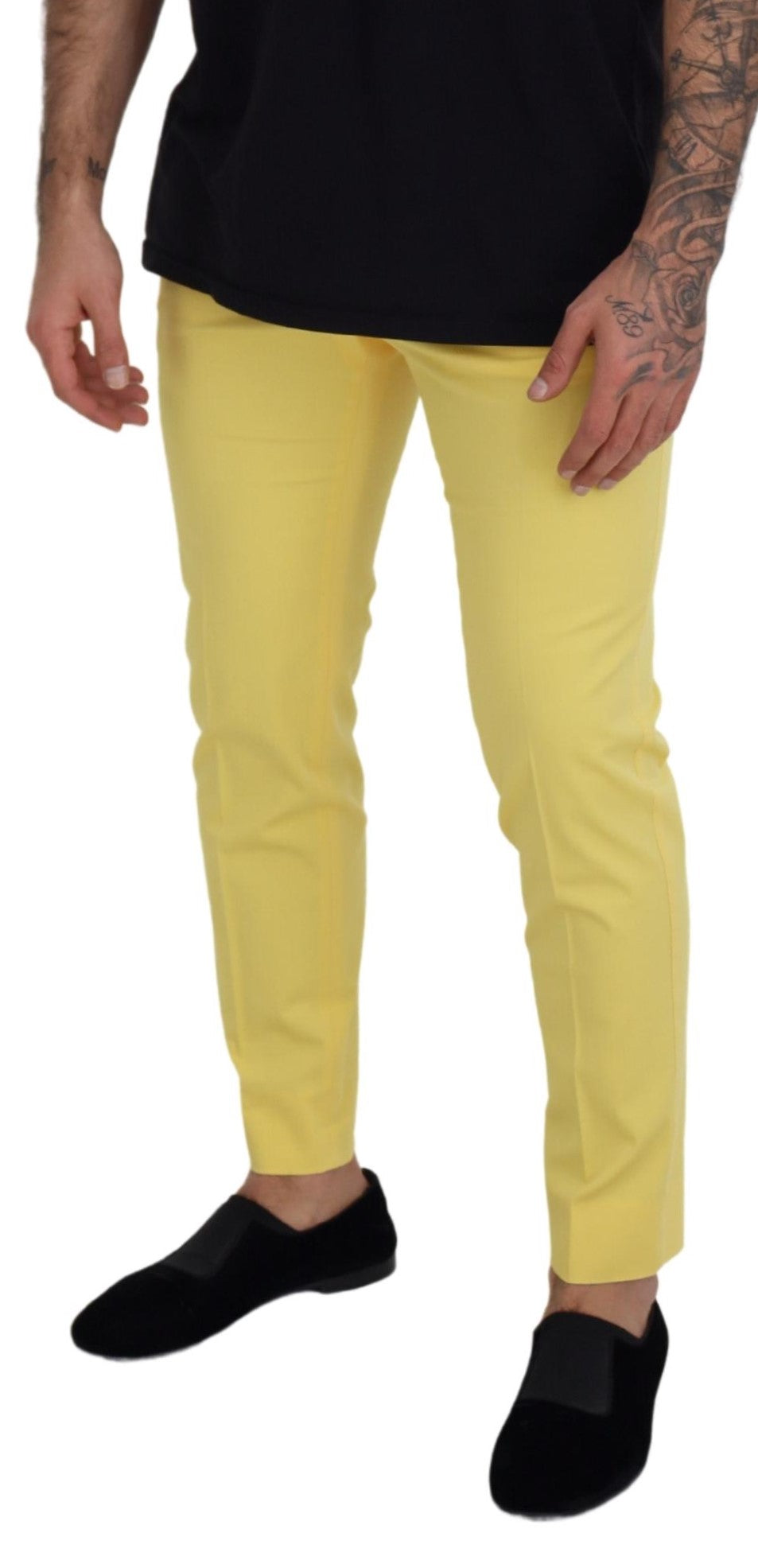 Dolce &amp; Gabbana sunny yellow cotton pants