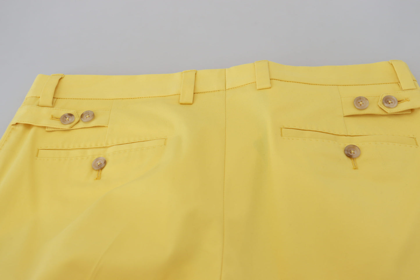 Dolce &amp; Gabbana sunny yellow cotton pants