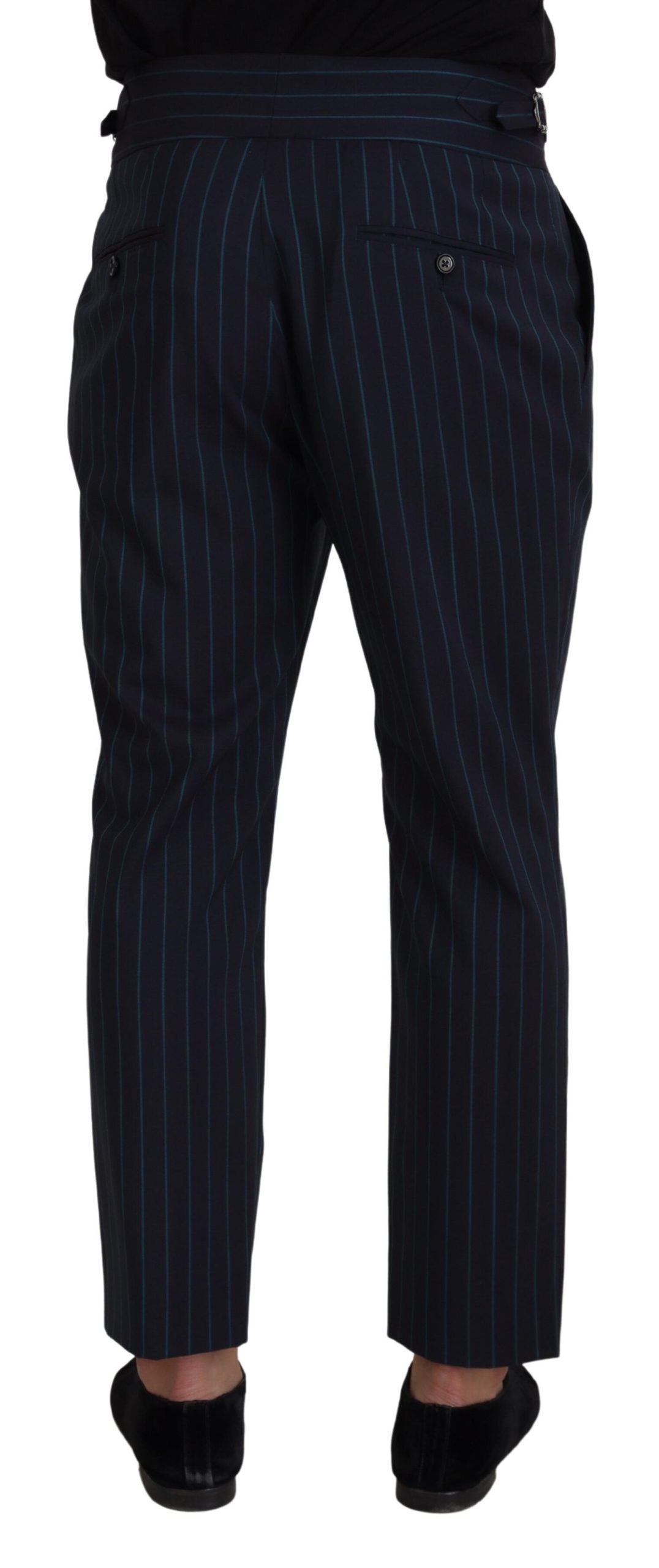 Dolce &amp; Gabbana Elegant striped trousers made of virgin wool