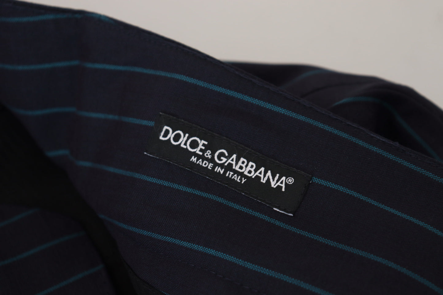 Dolce &amp; Gabbana Elegant striped trousers made of virgin wool