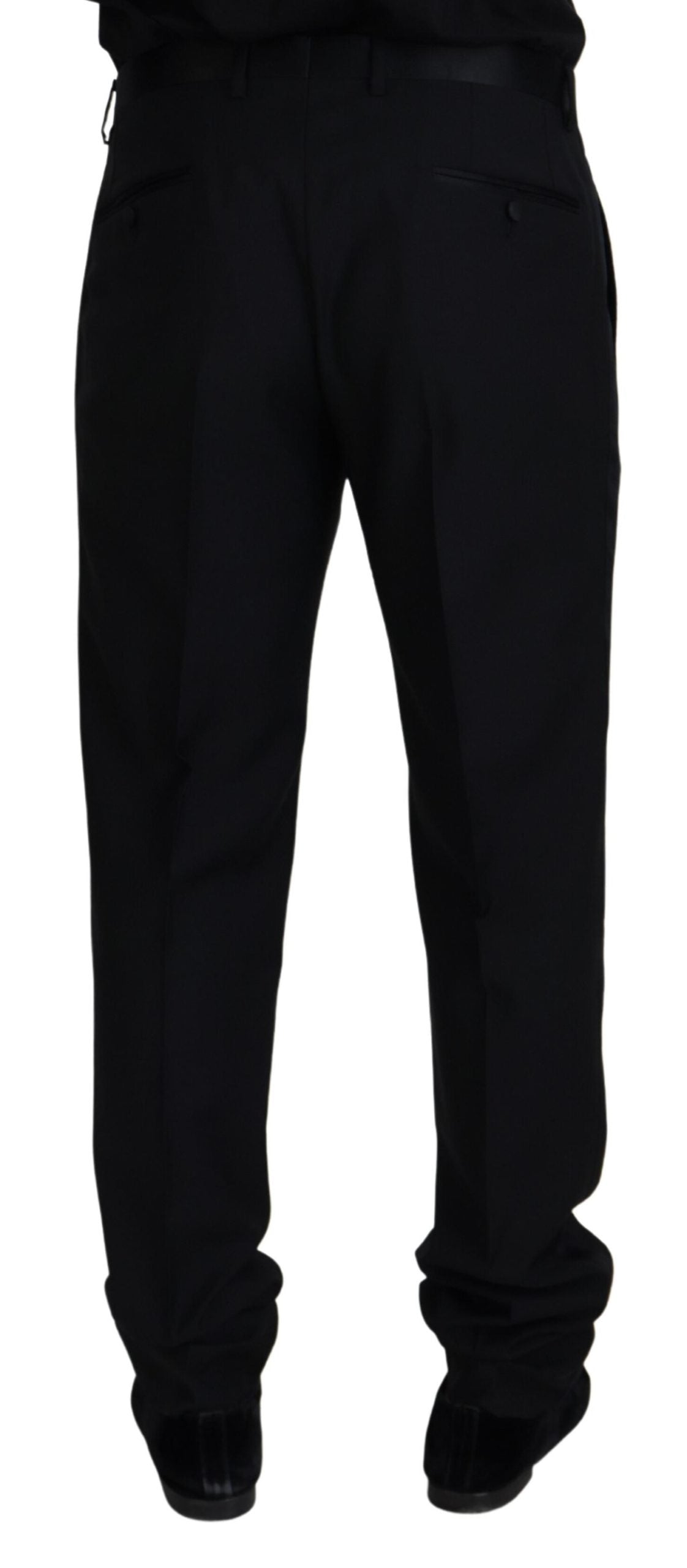 Dolce &amp; Gabbana Elegant black trousers made of virgin wool blend