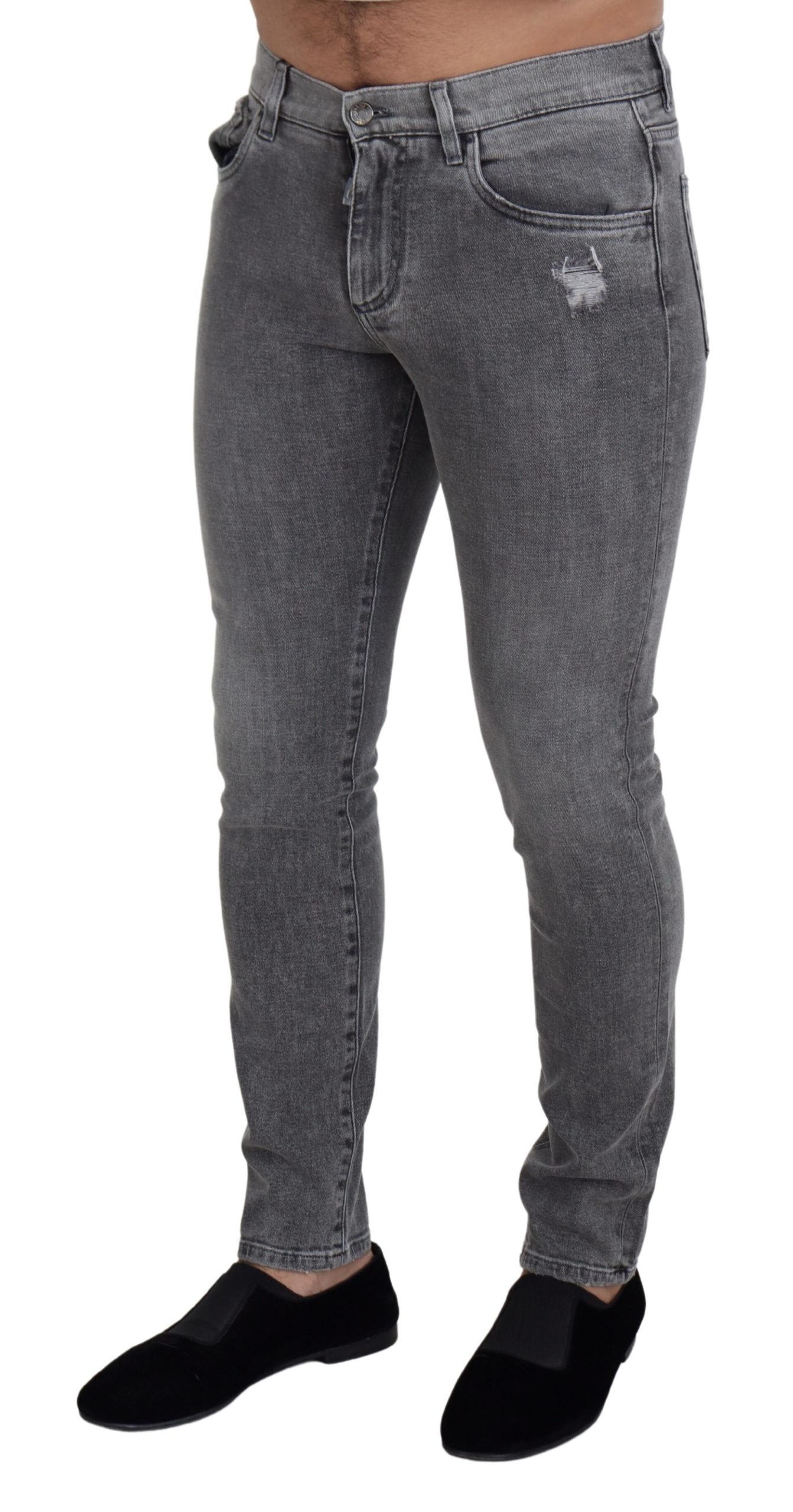 Dolce &amp; Gabbana Chic grey washed denim pants