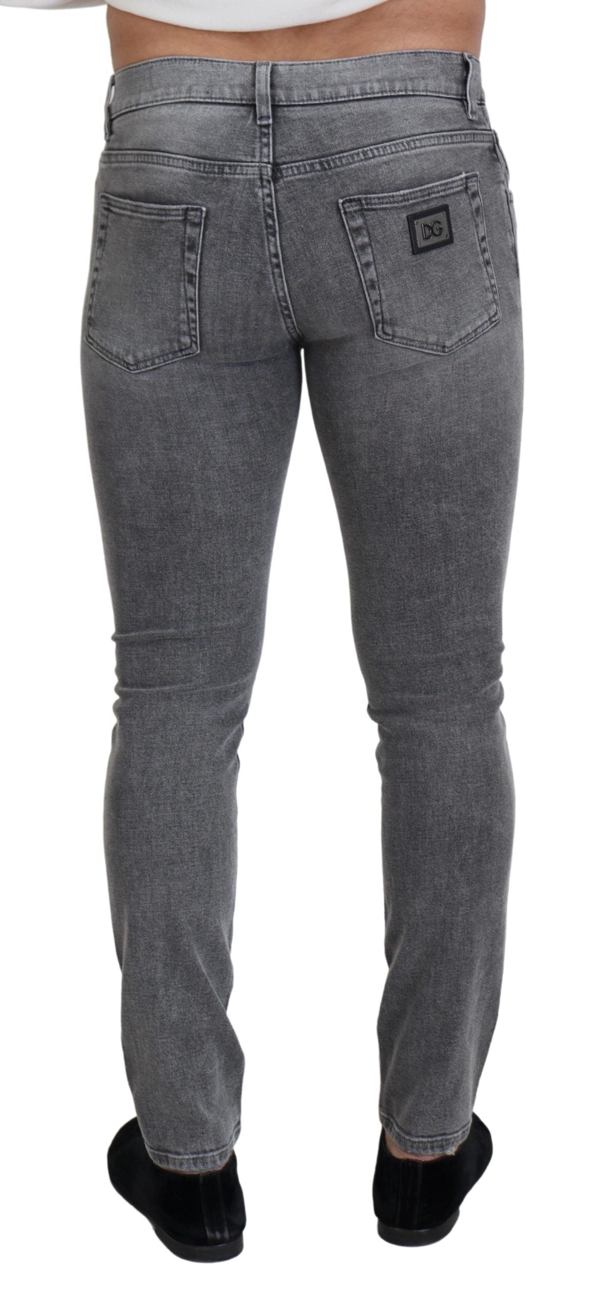 Dolce &amp; Gabbana Chic grey washed denim pants