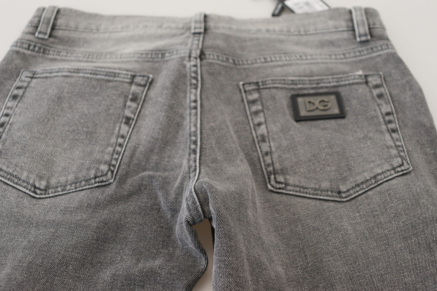 Dolce &amp; Gabbana Chic grey washed denim pants