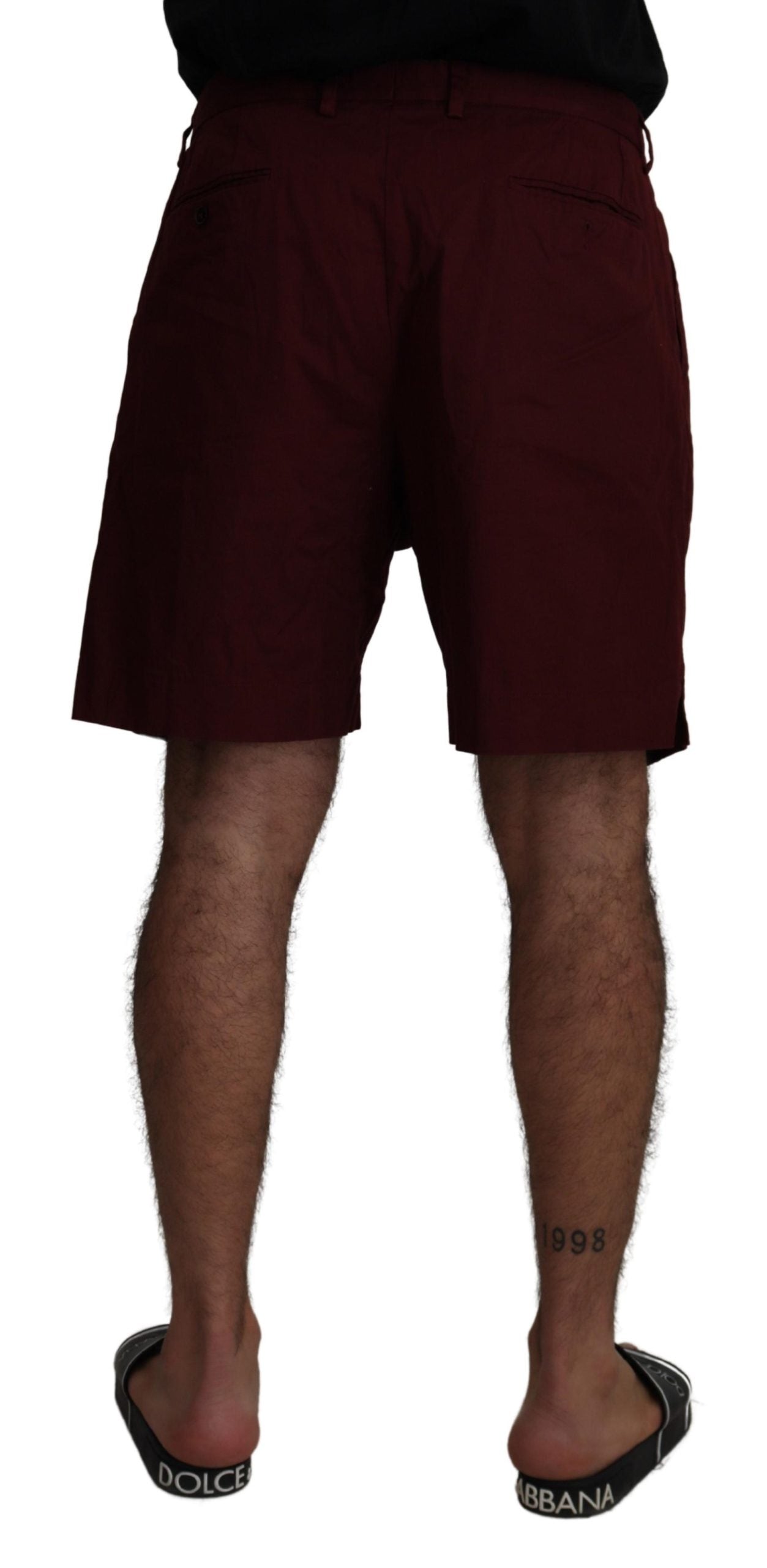 Dolce & Gabbana Elegante kastanienbraune Shorts aus Baumwollmischung