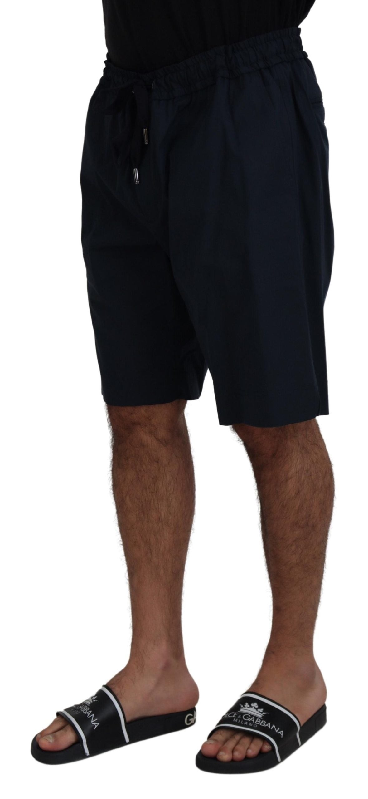 Dolce &amp; Gabbana Elegant blue cotton blend shorts