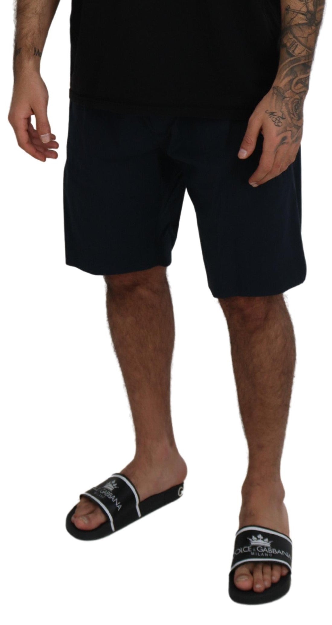 Dolce &amp; Gabbana Elegant blue cotton blend shorts