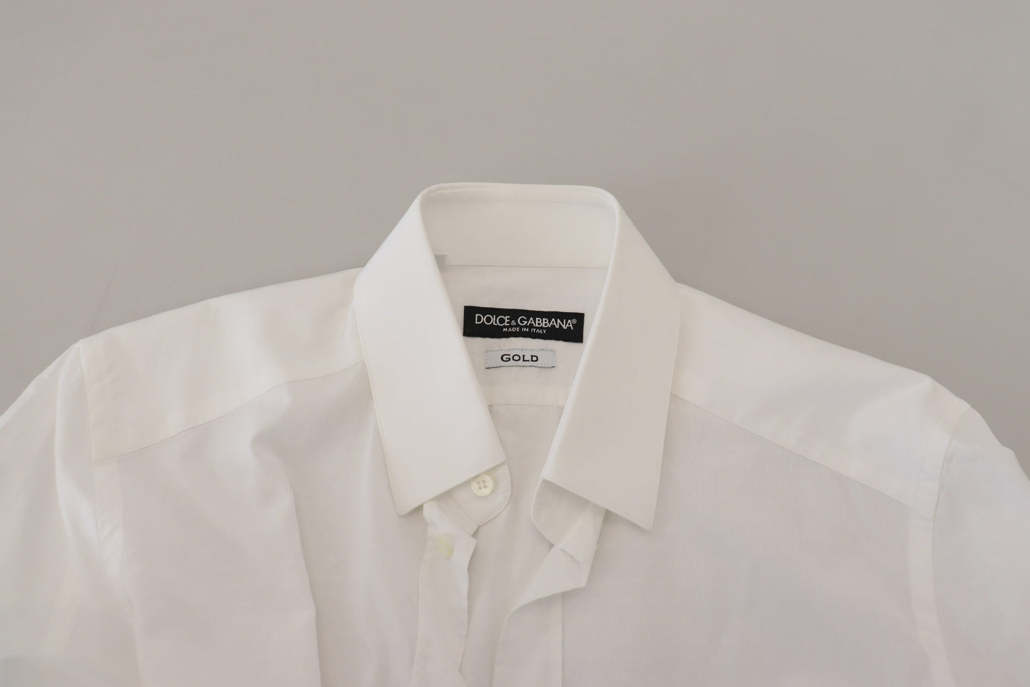 Dolce &amp; Gabbana Elegant White Cotton Shirt Slim Fit