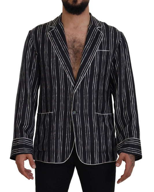 Dolce & Gabbana Elegantes Pyjama-Oberteil aus Seide Lounge Jacket